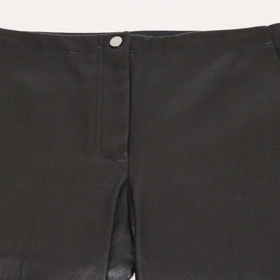Helmut Lang Black Leather Straight Leg Pants