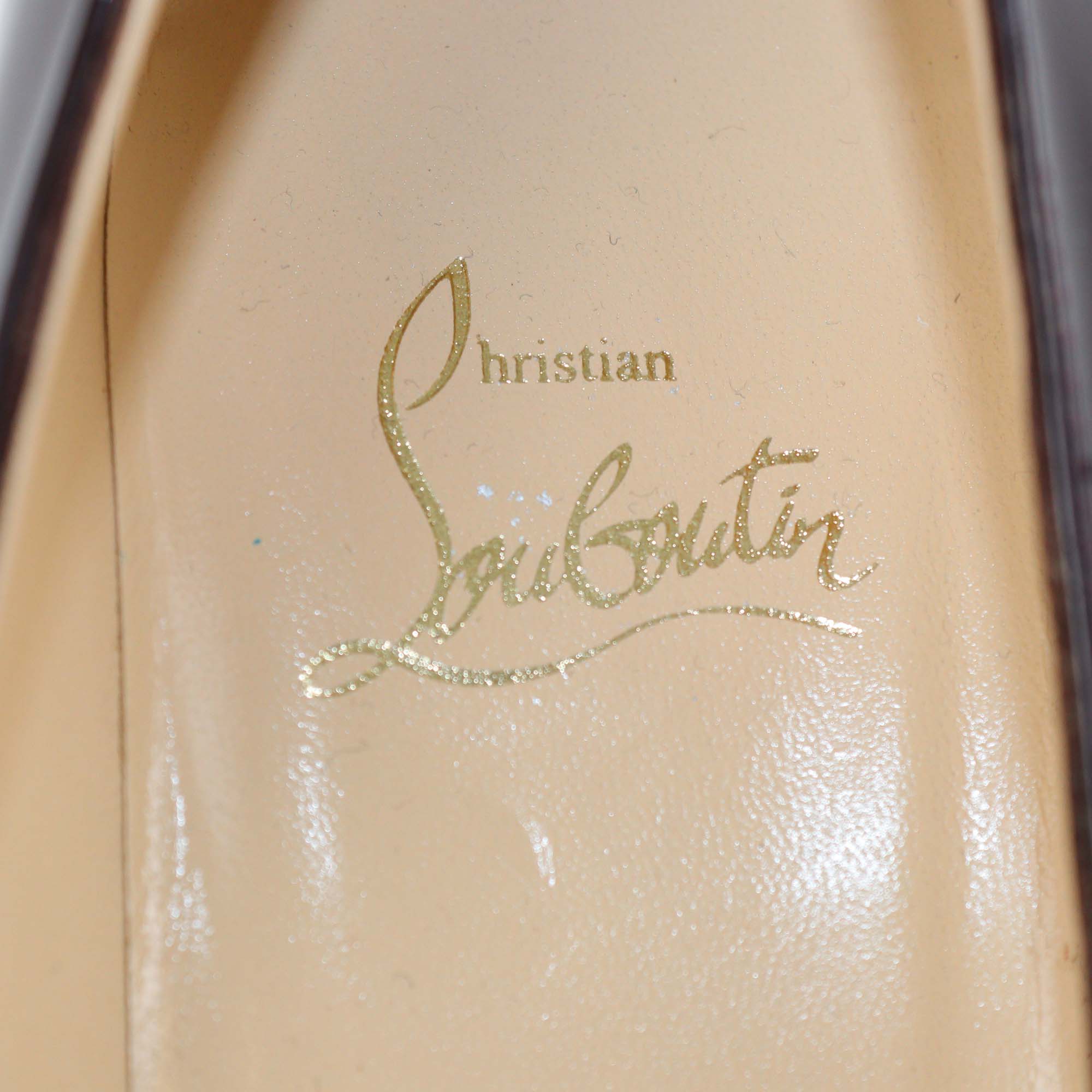 Christian Louboutin Burgundy Patent Leather New Simple Pumps