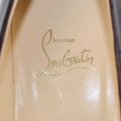 Christian Louboutin Burgundy Patent Leather New Simple Pumps