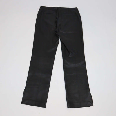 Helmut Lang Black Leather Straight Leg Pants