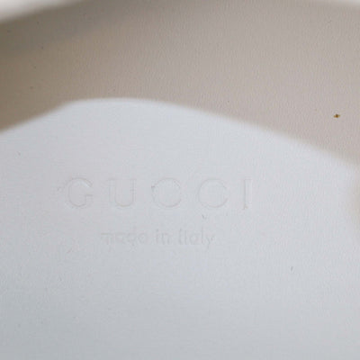 Gucci White Leather Ace Web Star Low Top Sneakers