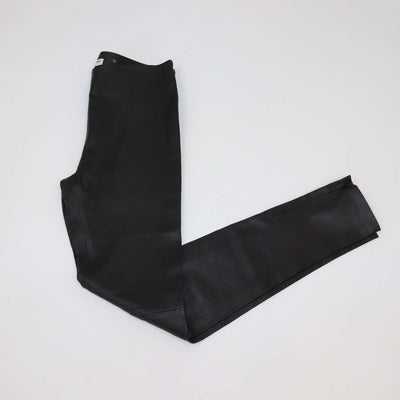 Balenciaga Black Leather Skinny Pants