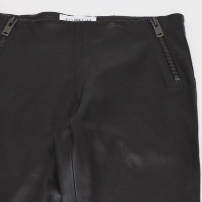 Maison Margiela Black Leather Skinny Leg Pants