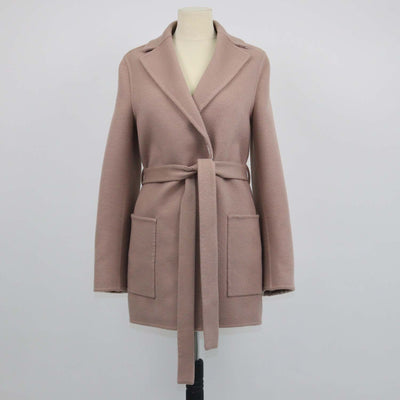 Christian Dior Nude Wool Belted Jacket