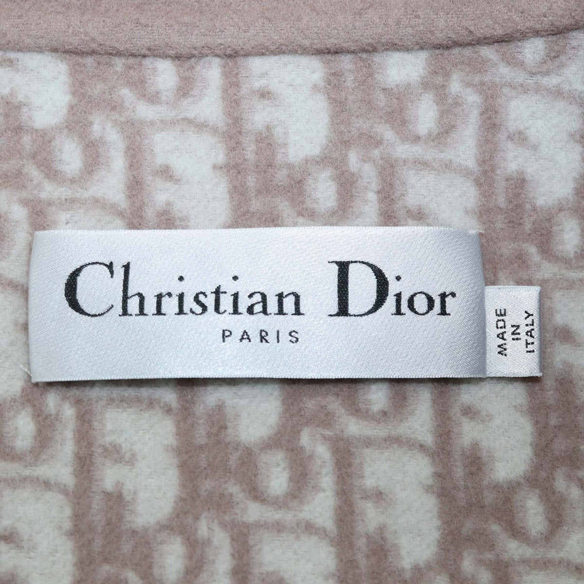 Christian Dior Nude Wool Belted Jacket
