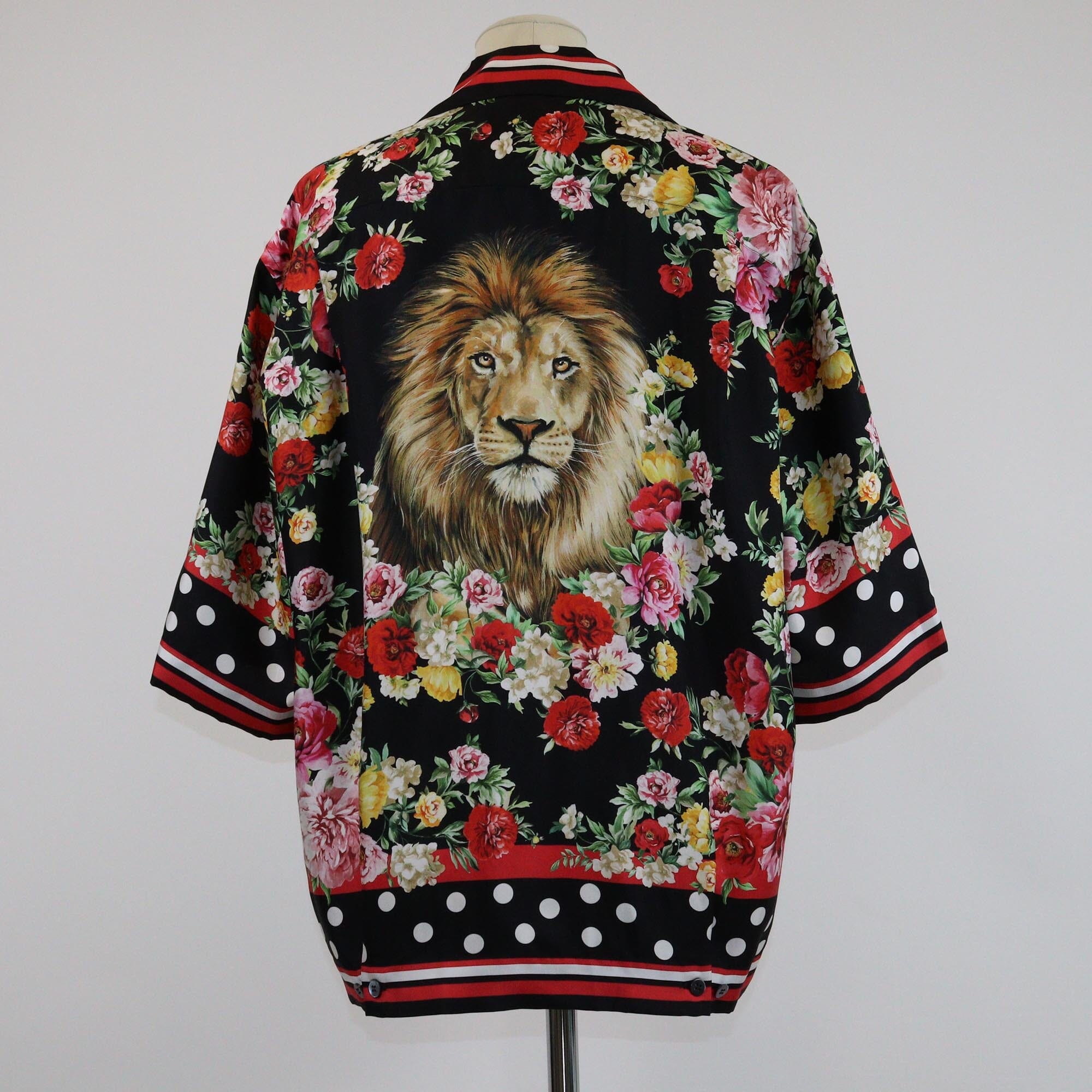 Dolce & Gabbana x DJ Khaled Multicolor Lion Floral Print Short Sleeve Short Mens Dolce & Gabbana x DJ Khaled 