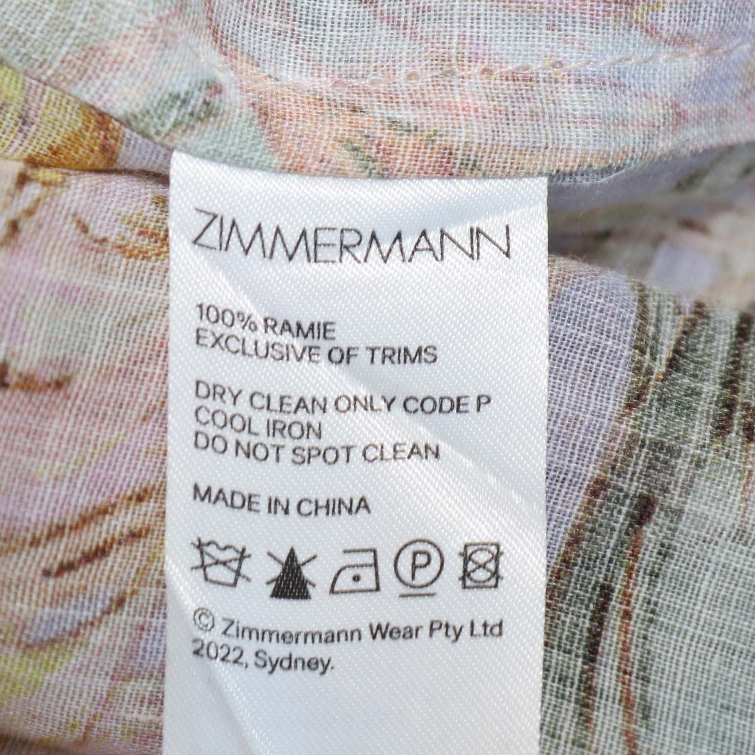 Zimmermann Multicolor Ramie Cira Floral Print Shirt & Trouser