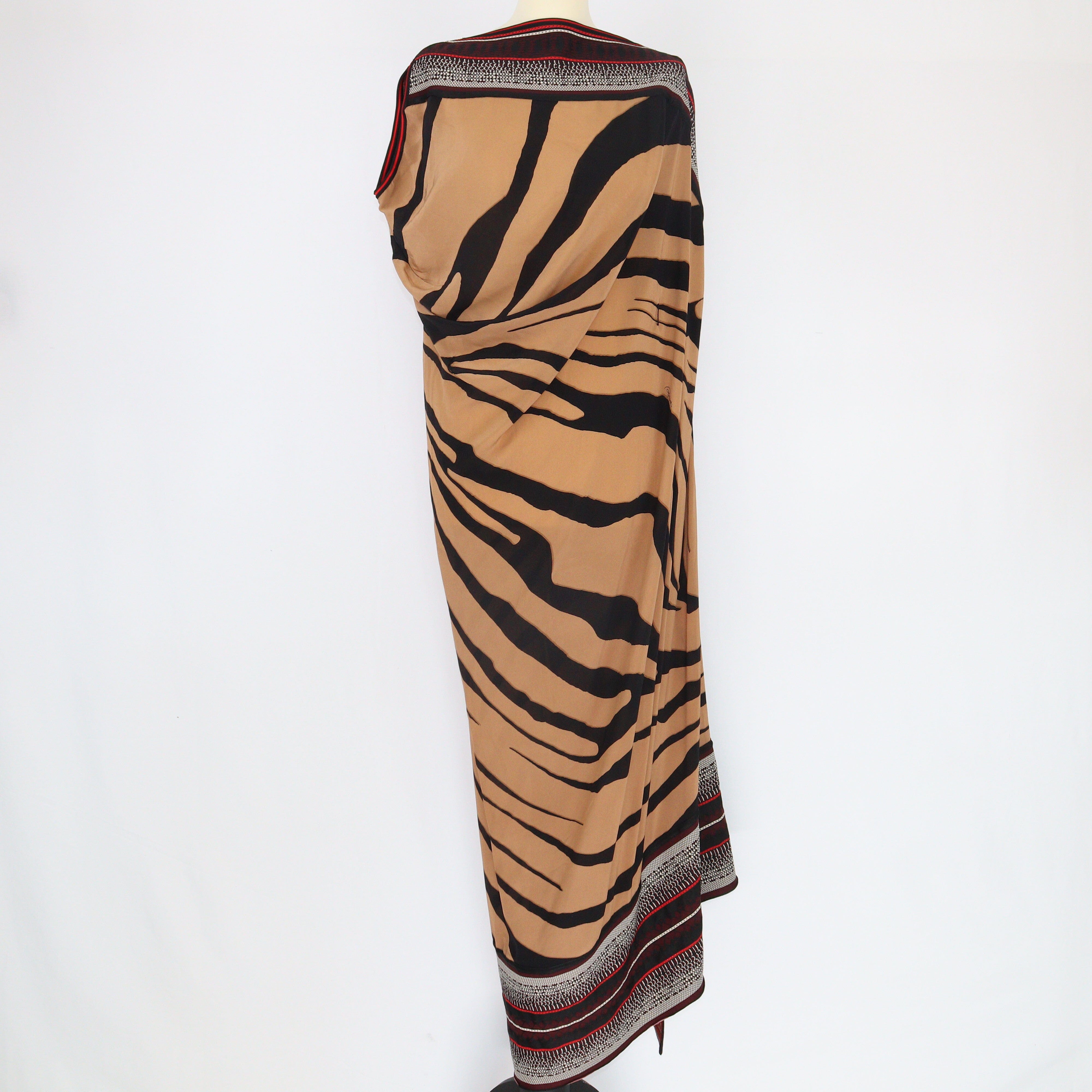 Multicolor Zebra Print Sleeveless Maxi Dress Dress Roberto Cavalli 