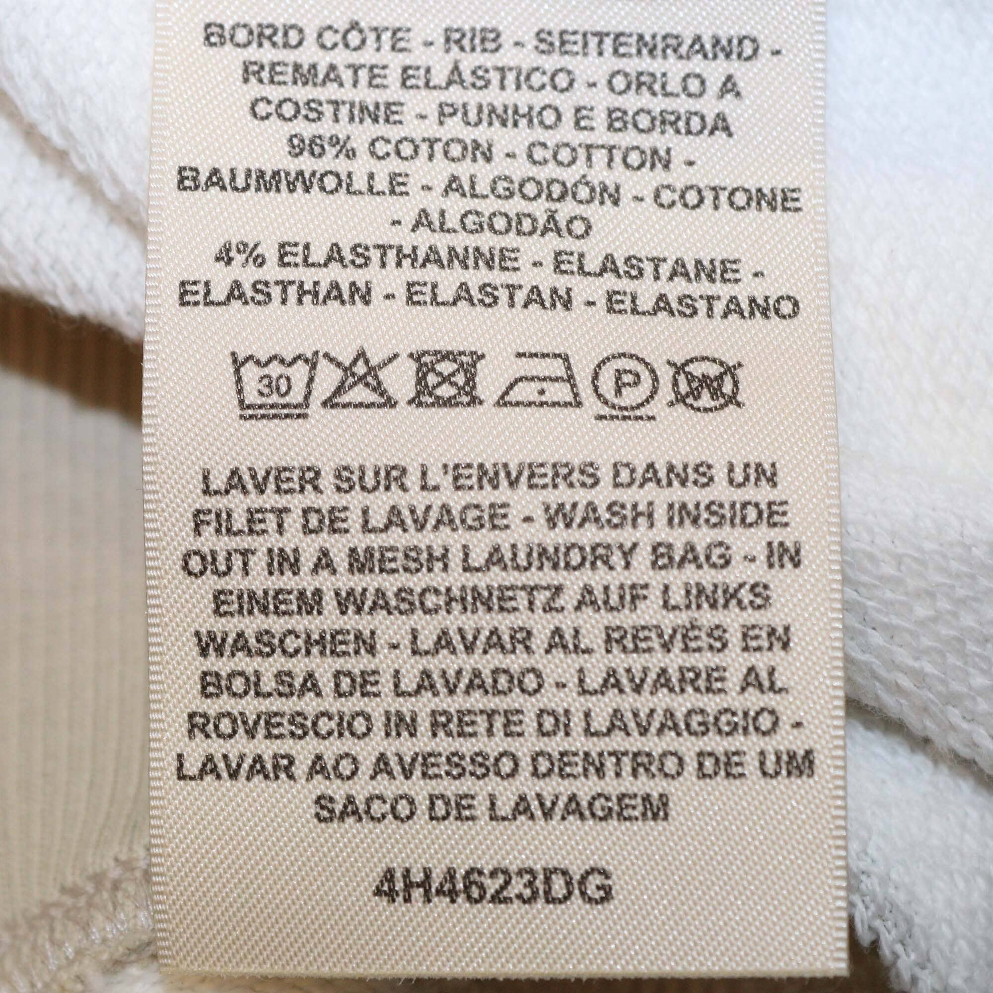 Hermes Beige Glaise Cotton Kaleidoscope Effect Motif Sweatshirt Womens Hermes 