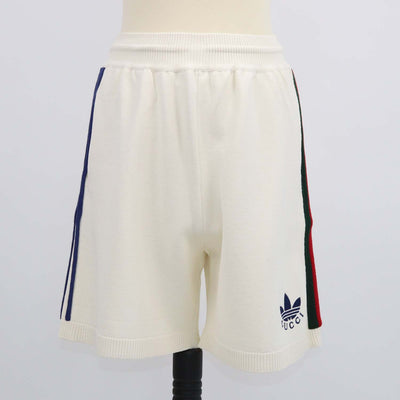 Gucci x Adidas Off White Blend Viscose Long Short