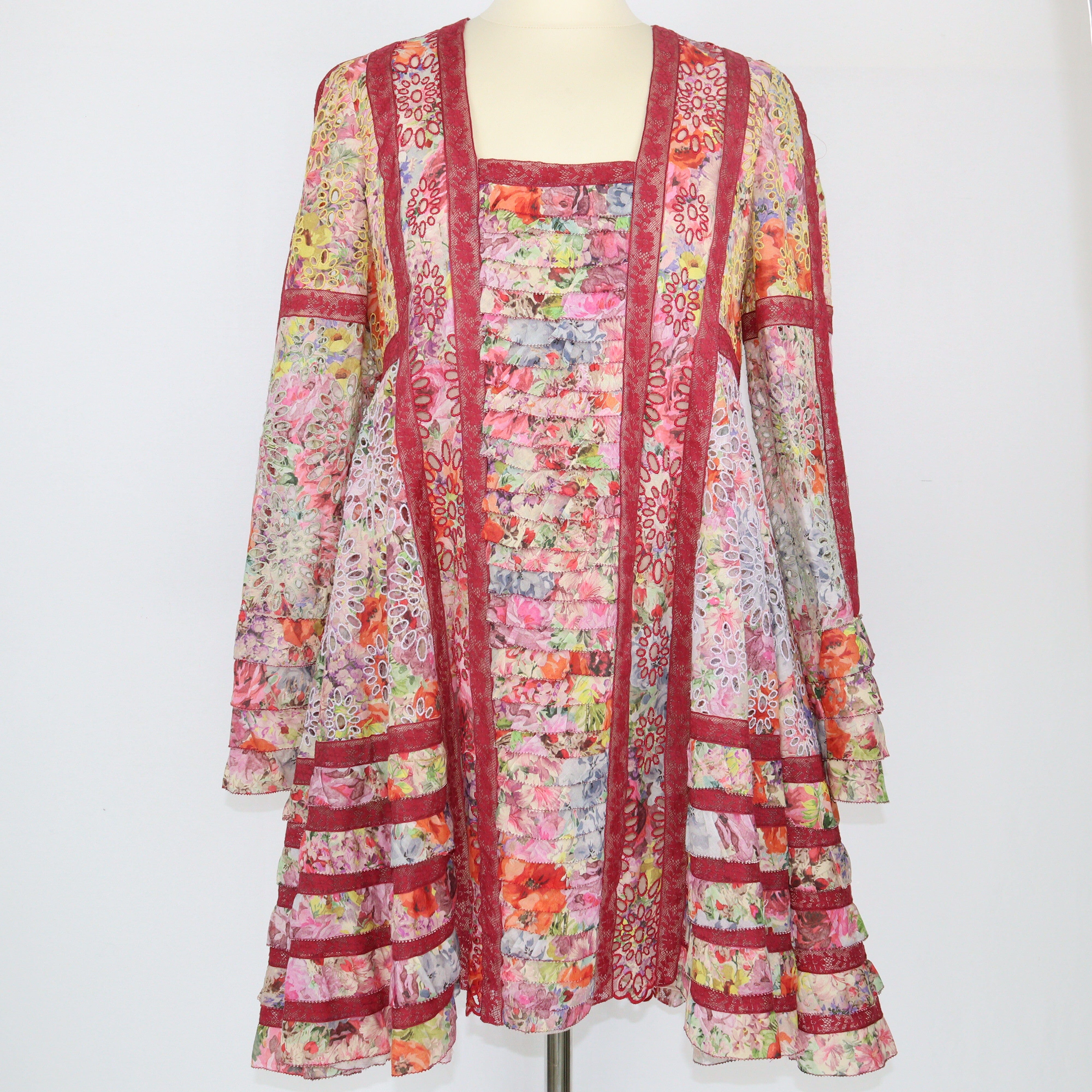 Multicolor Floral Print Midi Dress Dress Valentino 