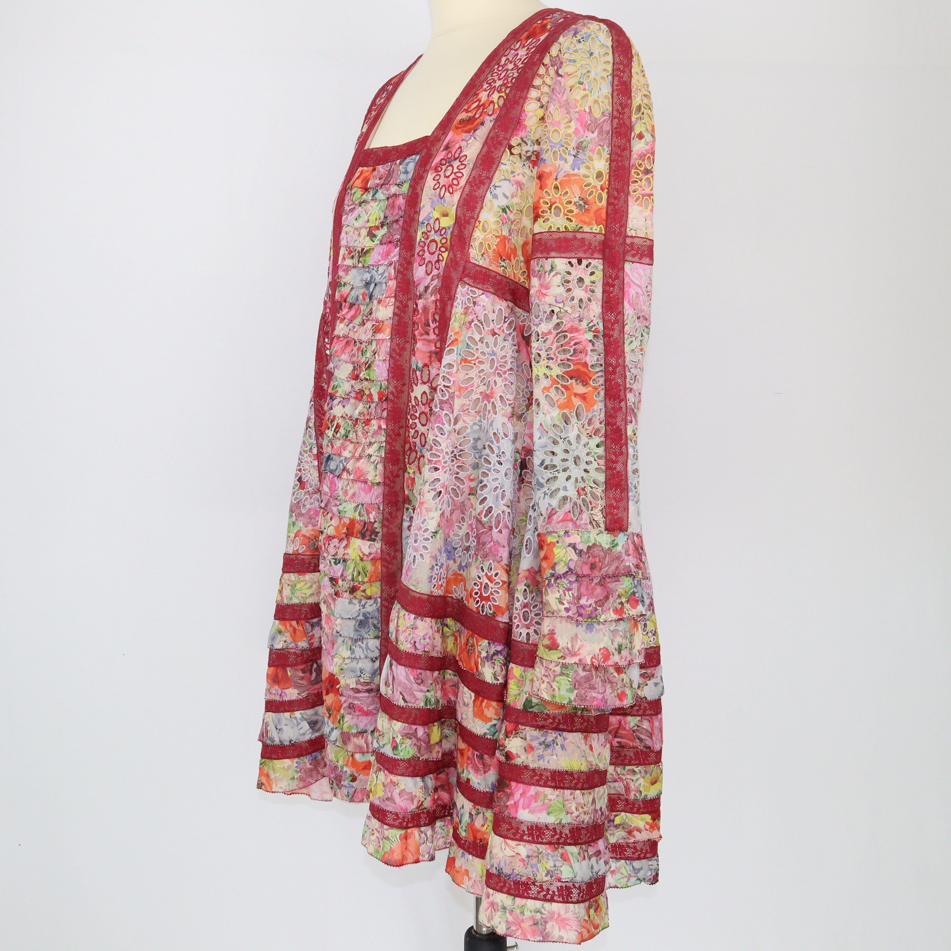 Multicolor Floral Print Midi Dress Dress Valentino 
