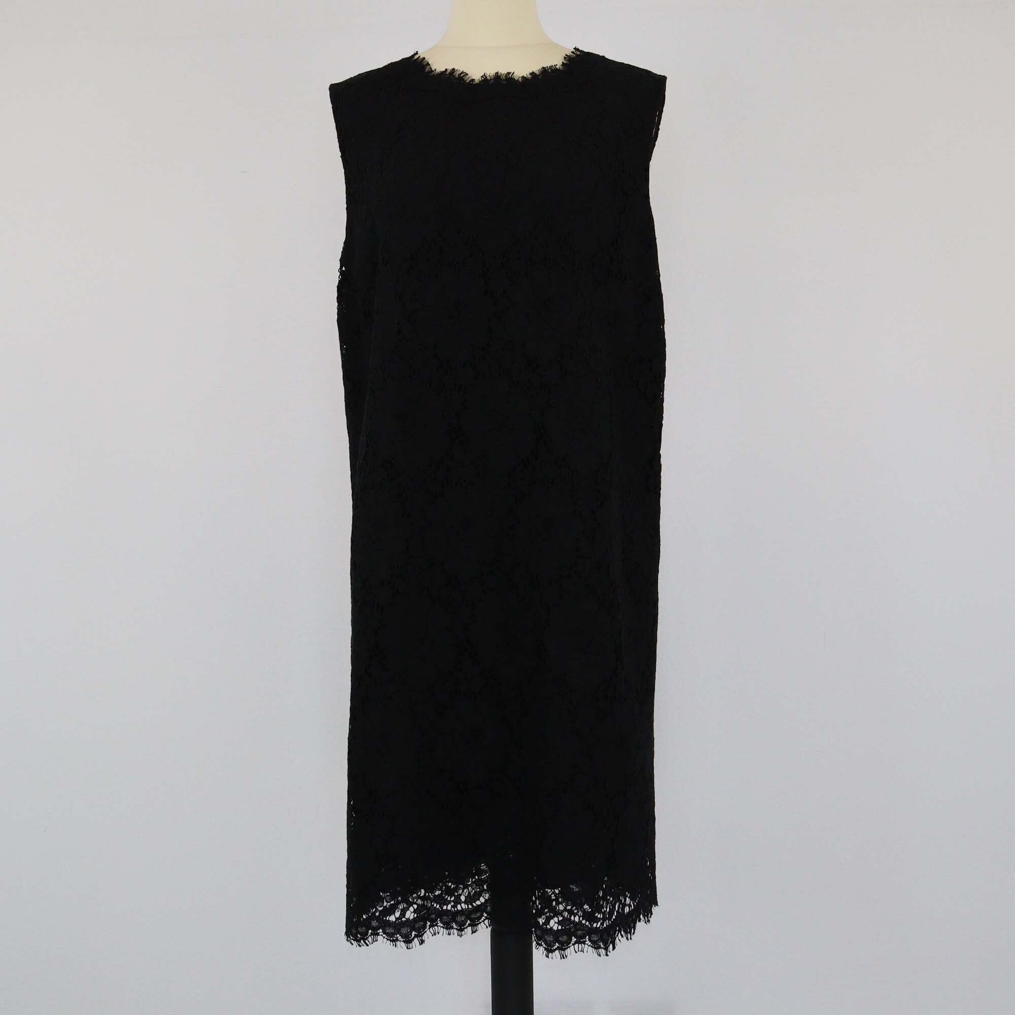 Dolce & Gabbana Black Lace Shift Dress Womens Dolce & Gabbana 