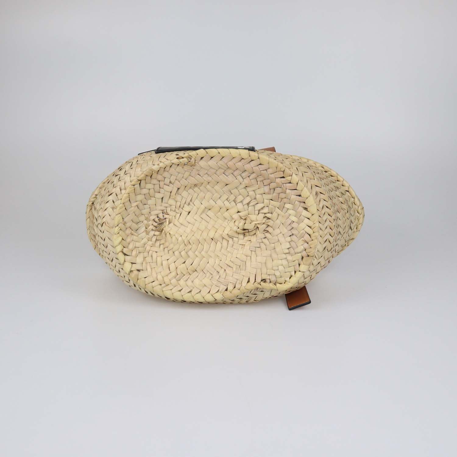 Loewe x Studio Ghibli Bicolor Raffia Totoro Dust Bunnies Basket Bag