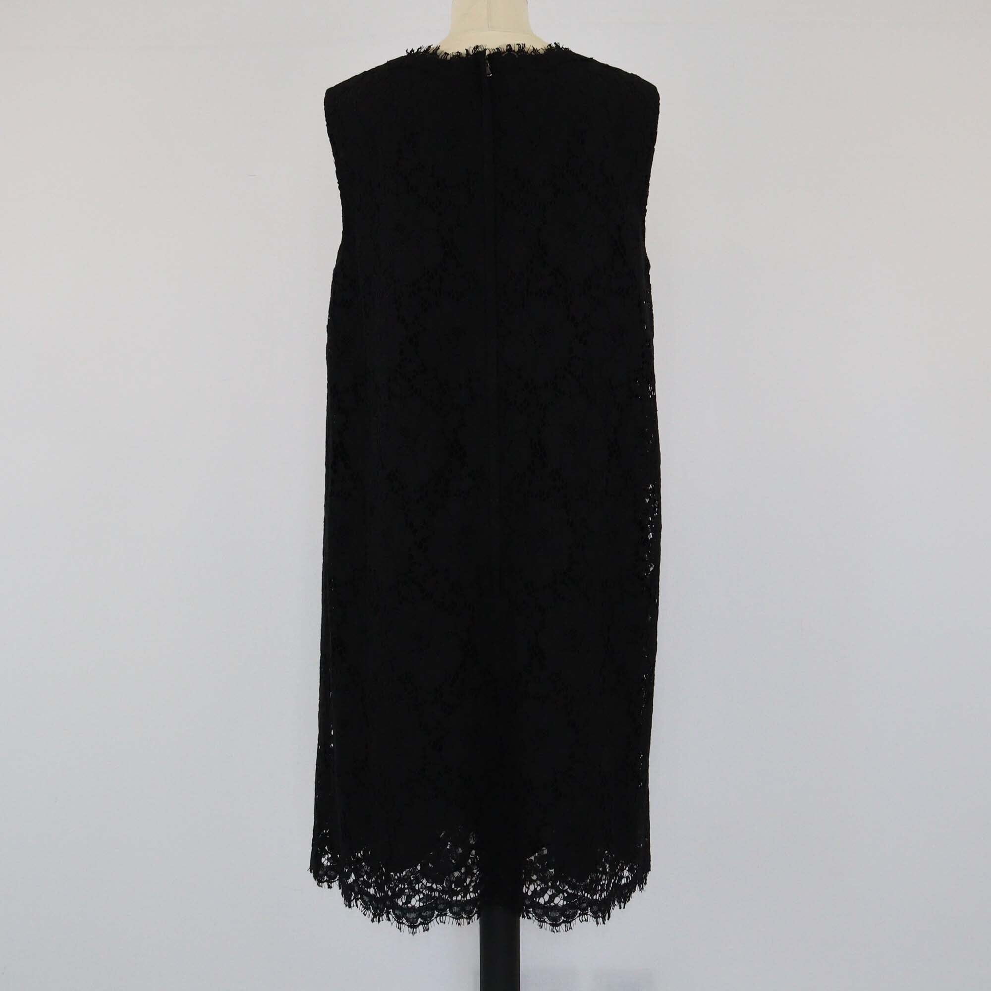 Dolce & Gabbana Black Lace Shift Dress Womens Dolce & Gabbana 