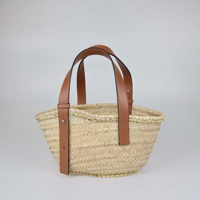 Loewe x Studio Ghibli Bicolor Raffia Totoro Dust Bunnies Basket Bag