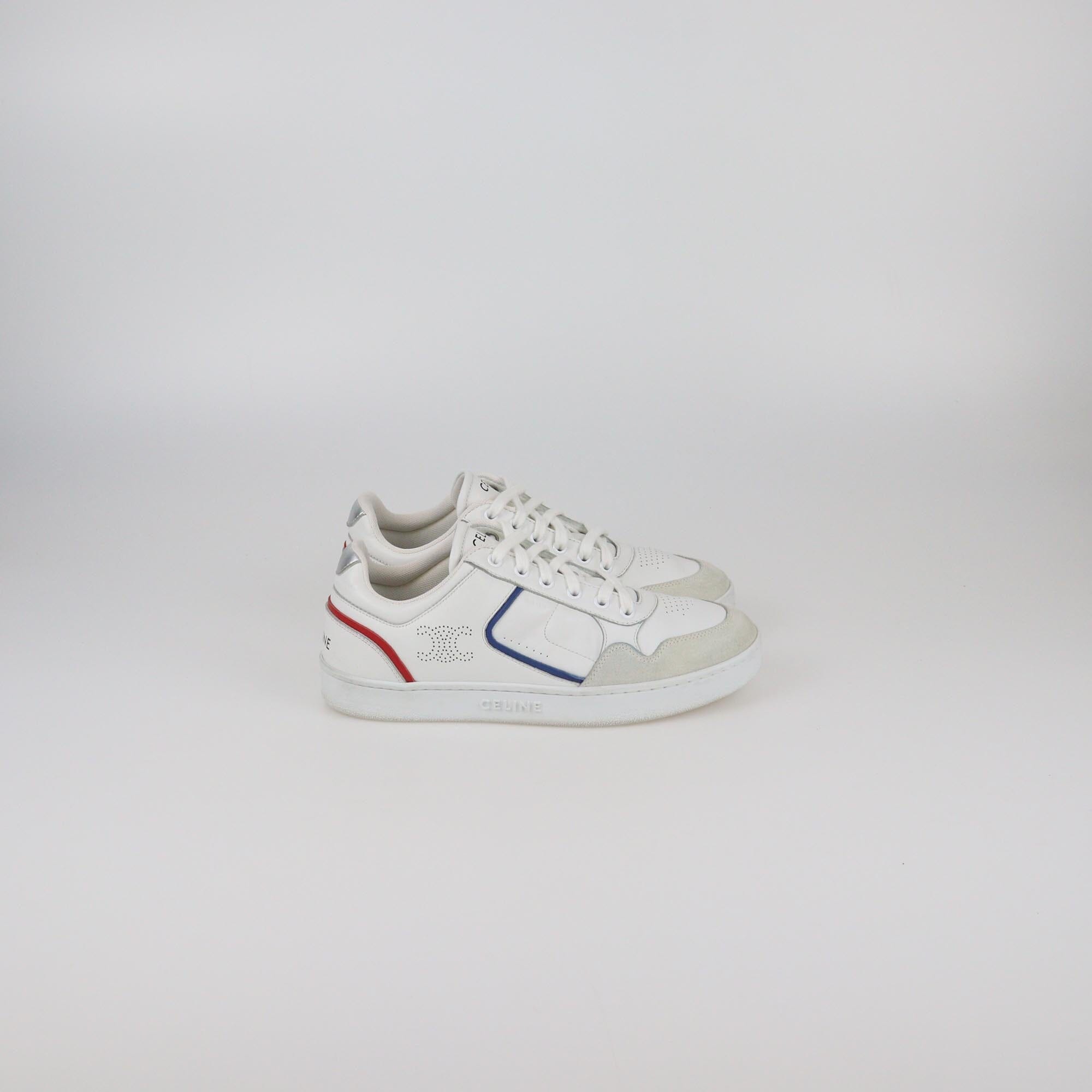 Celine White CT-10 Low Top Sneakers Womens Celine 