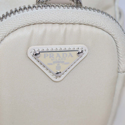 Prada Beige Leather and Nylon Monolith Combat Boots