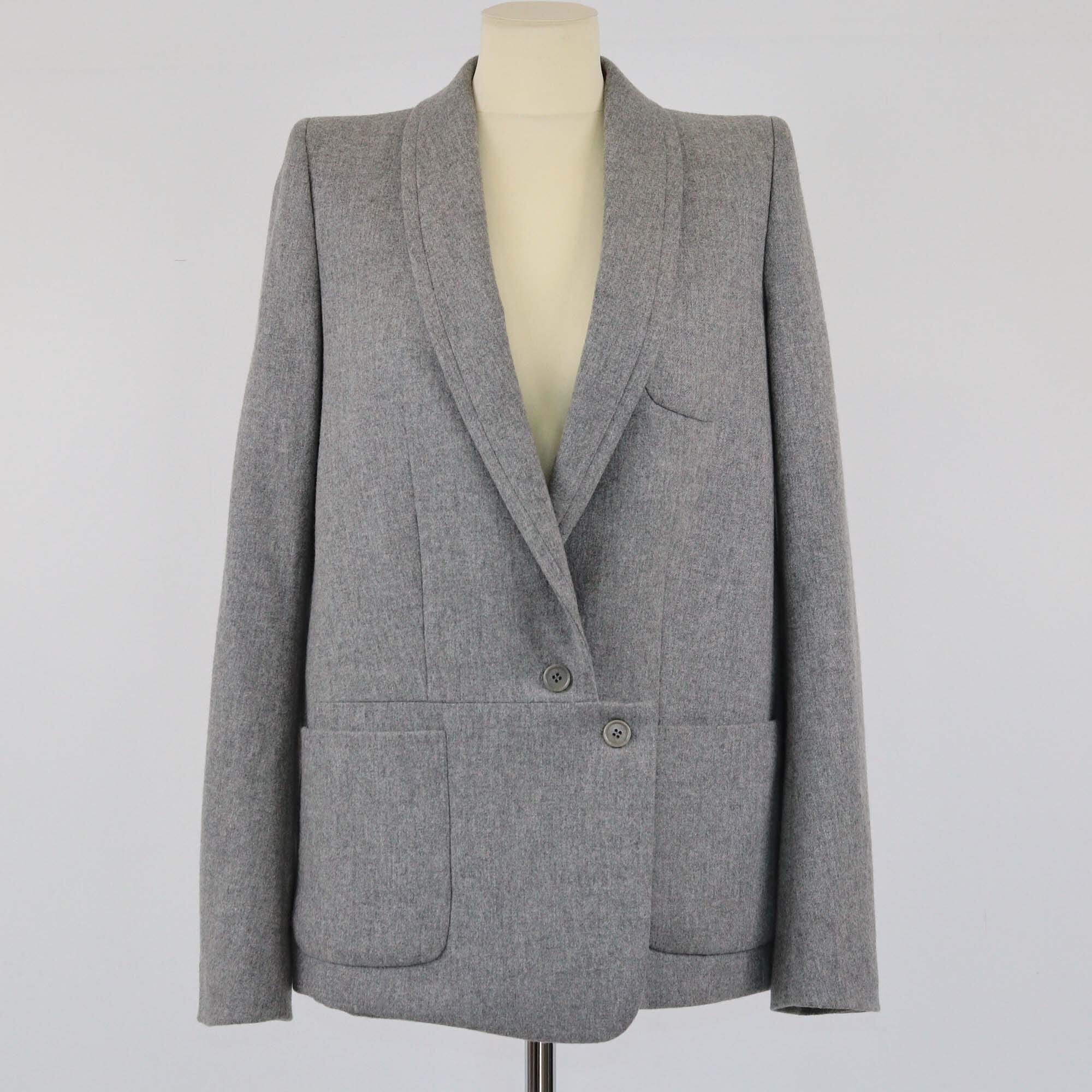 Givenchy Grey Long Sleeve Blazer Womens Givenchy 