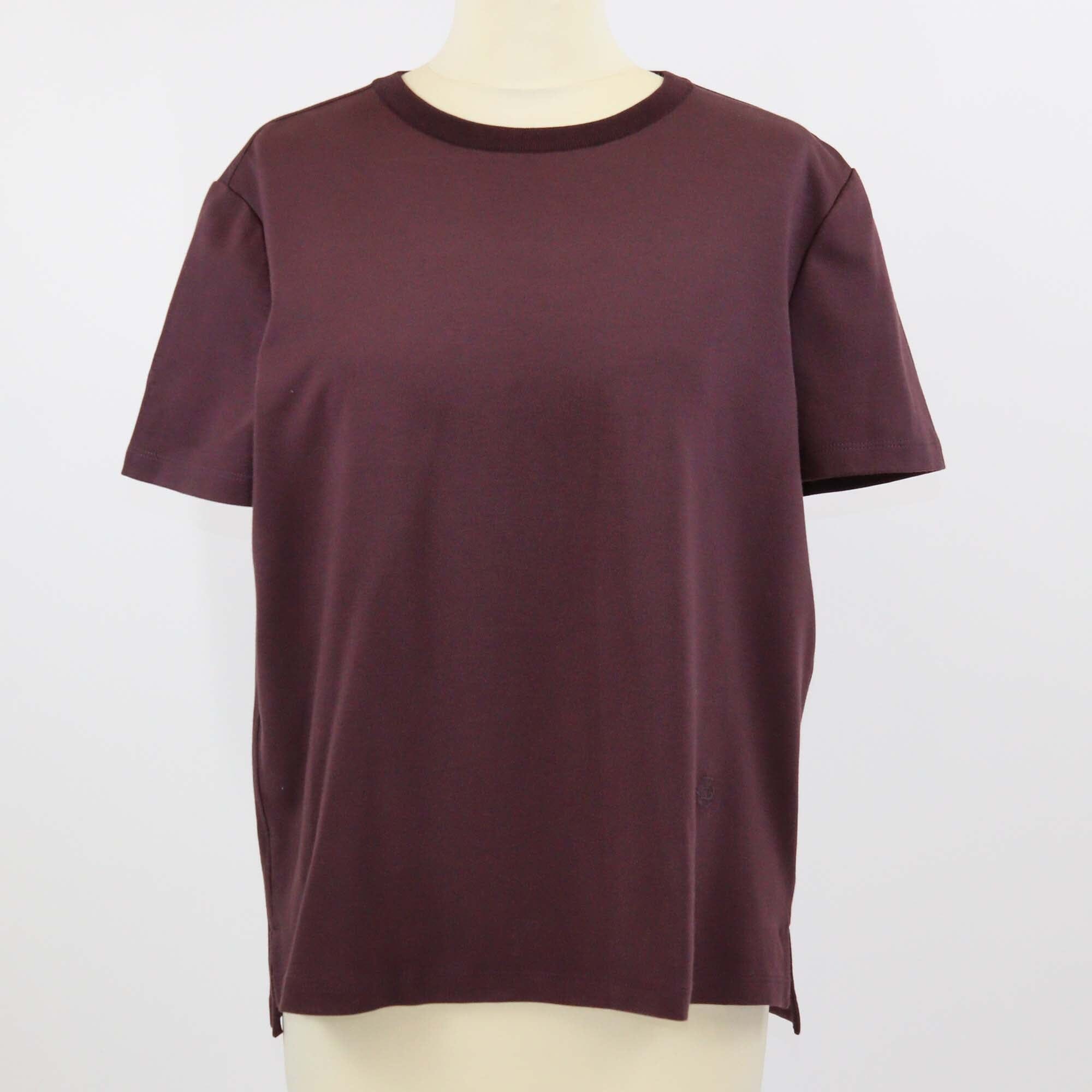 Loro Piana Sugar Plum Logo Embroidered Cotton T-Shirt Womens Loro Piana 