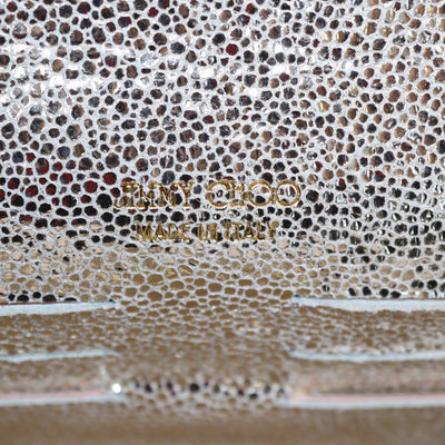 Jimmy Choo Gold Glitter Chain Clutch