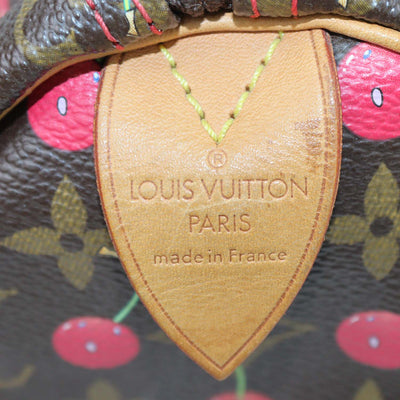 Louis Vuitton x Takashi Murakami Cherry Monogram Canvas Speedy 25 Bag