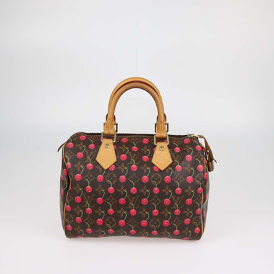 Louis Vuitton x Takashi Murakami Cherry Monogram Canvas Speedy 25 Bag