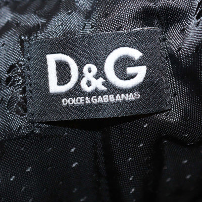 D&G Grey/Black Wool Elastic Waist Midi Skirt
