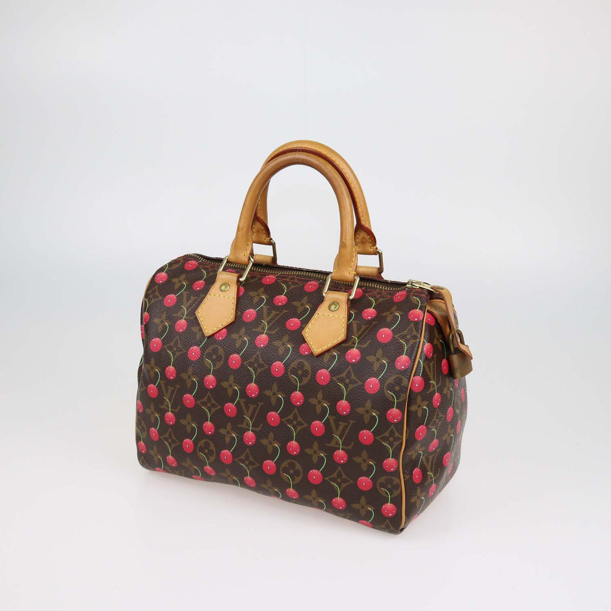 Louis Vuitton x Takashi Murakami Cherry Monogram Canvas Speedy 25 Bag