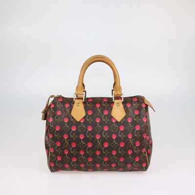 Louis Vuitton x Takashi Murakami Cherry Monogram Canvas Speedy 25 Bag