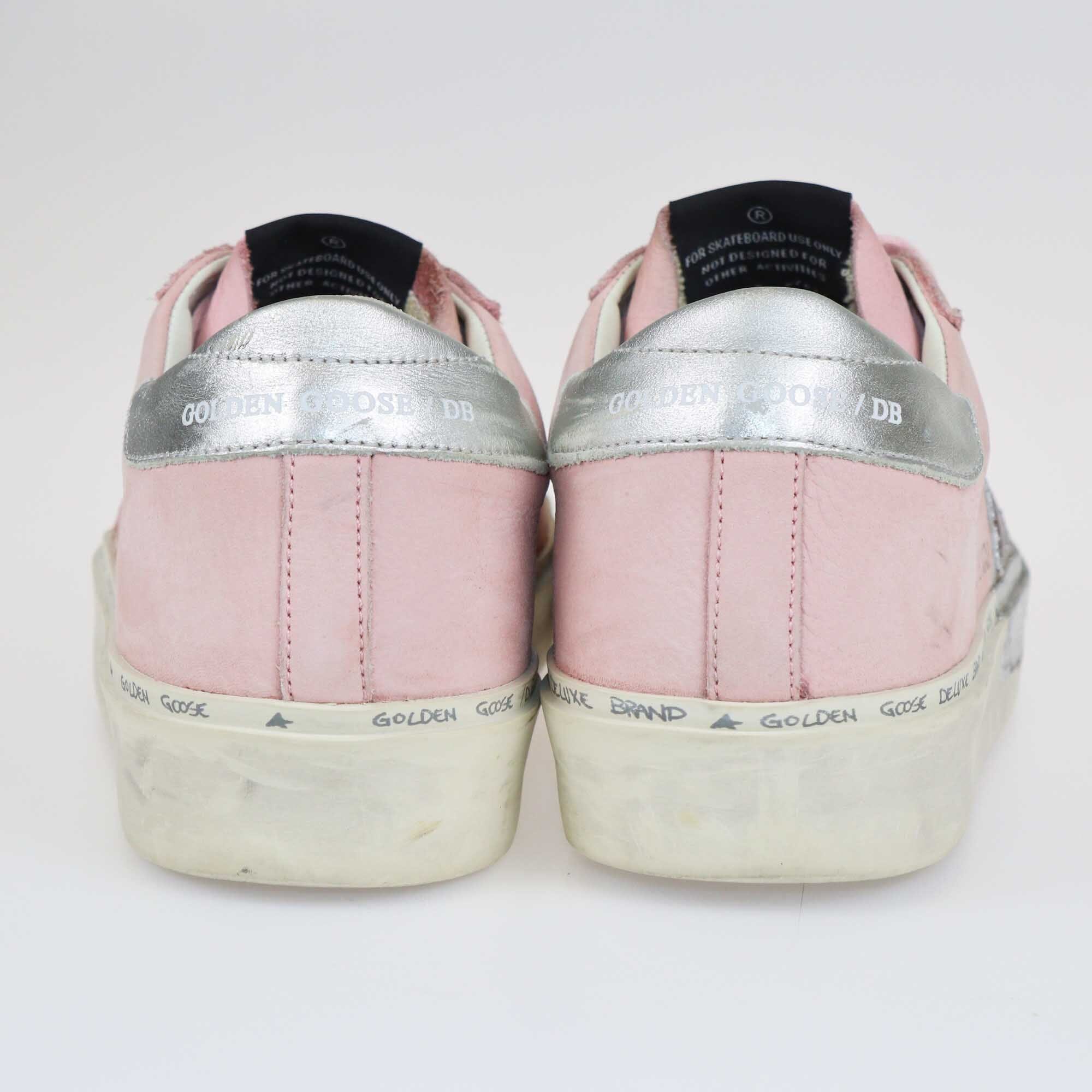 Golden Goose Pink/Silver Hi Star Sneakers Shoes Golden Goose 