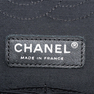 Chanel Black Tweed Crystal Paris-Shanghai Medium Classic Double Flap Bag
