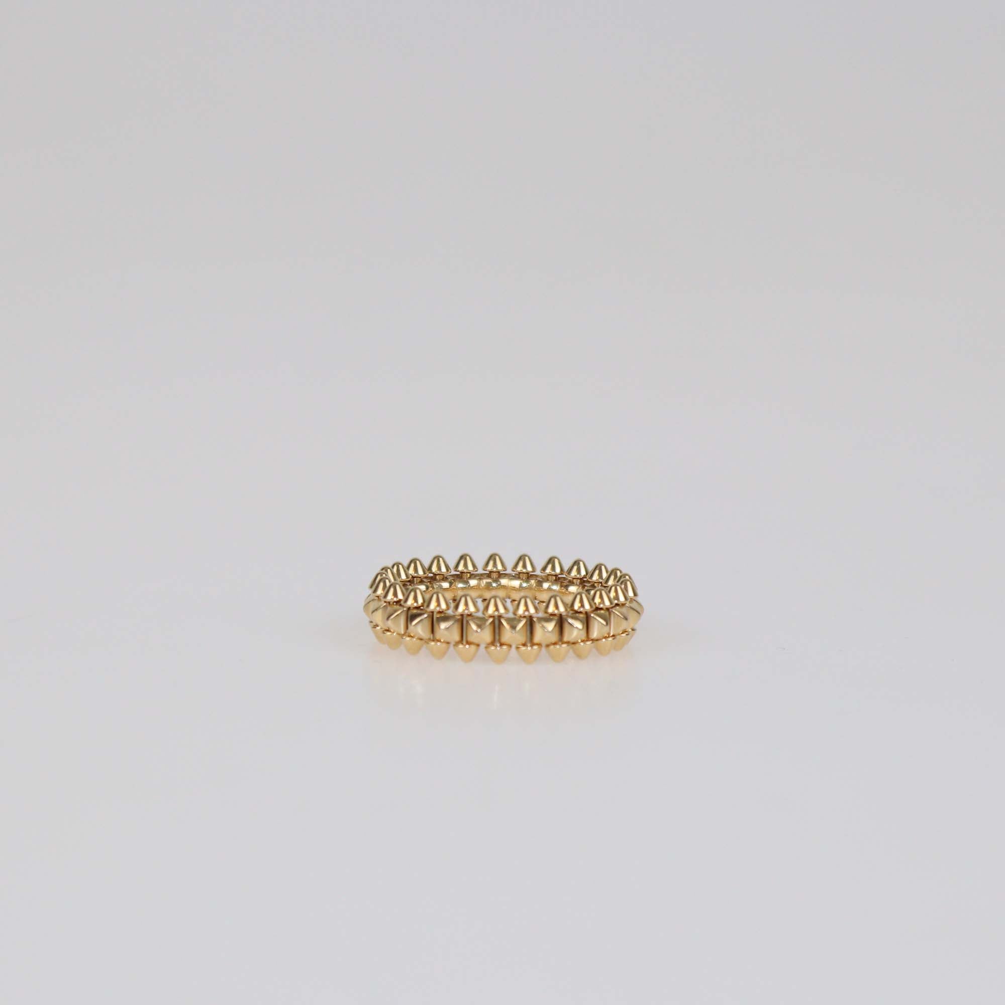 Cartier 18K Rose Gold Clash de Cartier Small Model Band Ring Size 61