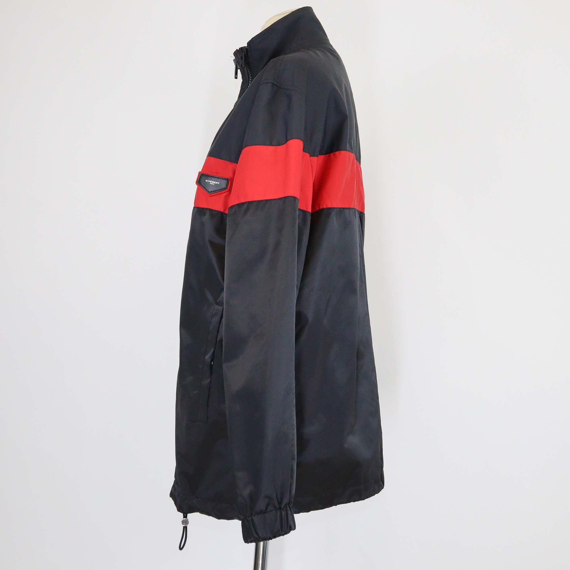 Givenchy Black/Red Nylon Windbreaker Jacket
