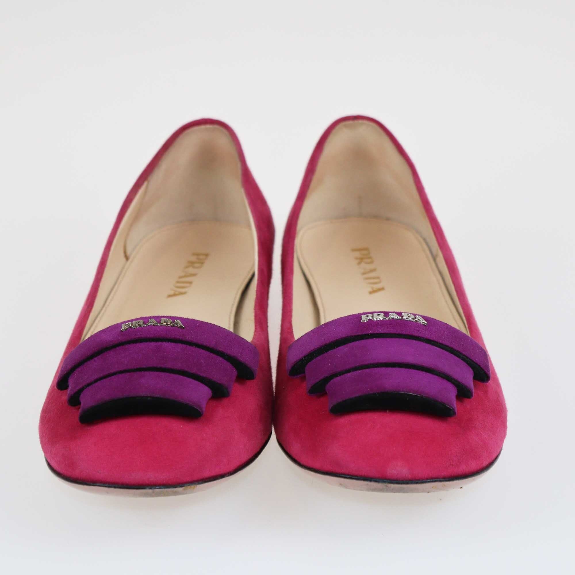 Prada Fuchsia/Purple Ballet Flats Shoes Prada 