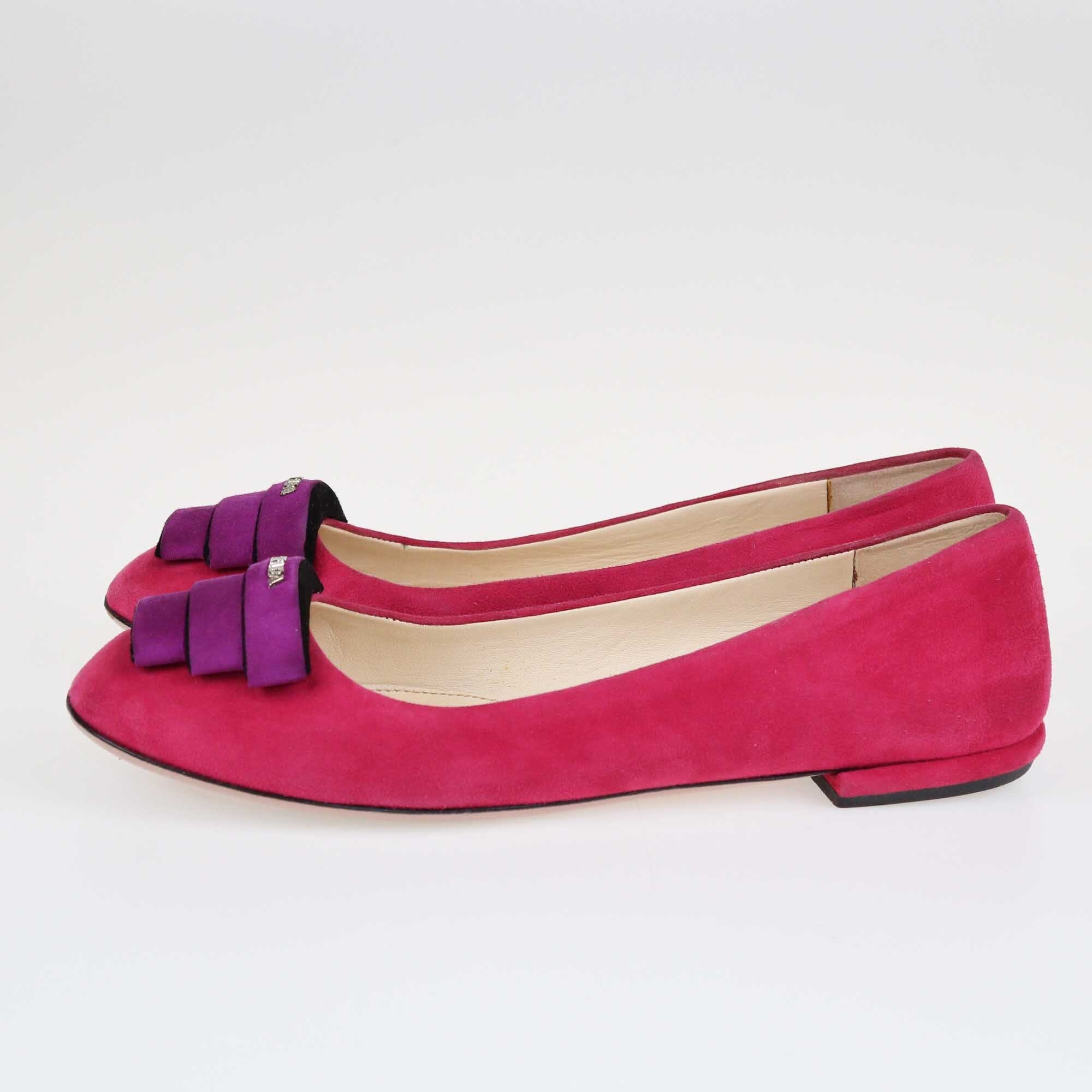 Prada Fuchsia/Purple Ballet Flats Shoes Prada 