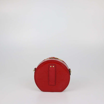 Louis Vuitton Red Monogram Vernis Mini Boite Chapeau Bag