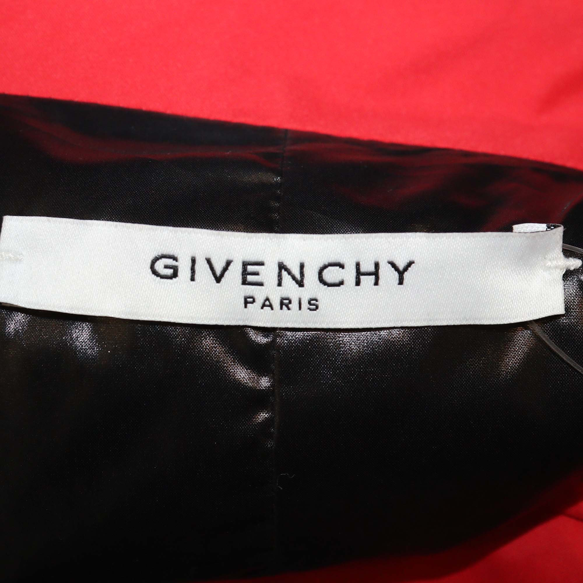 Givenchy Black/Red Nylon Windbreaker Jacket