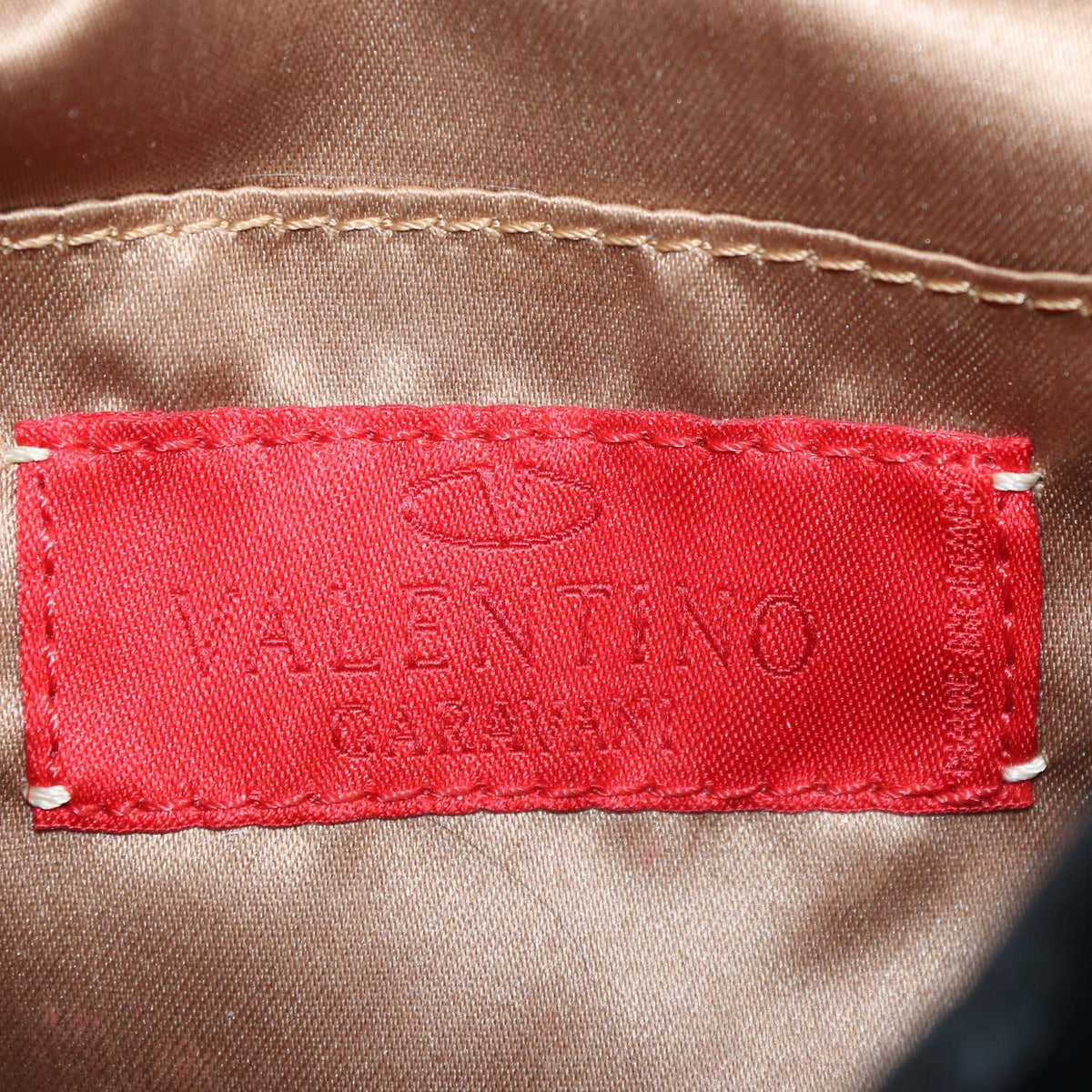 Valentino Black Velvet Crystal Catch Demi Bag