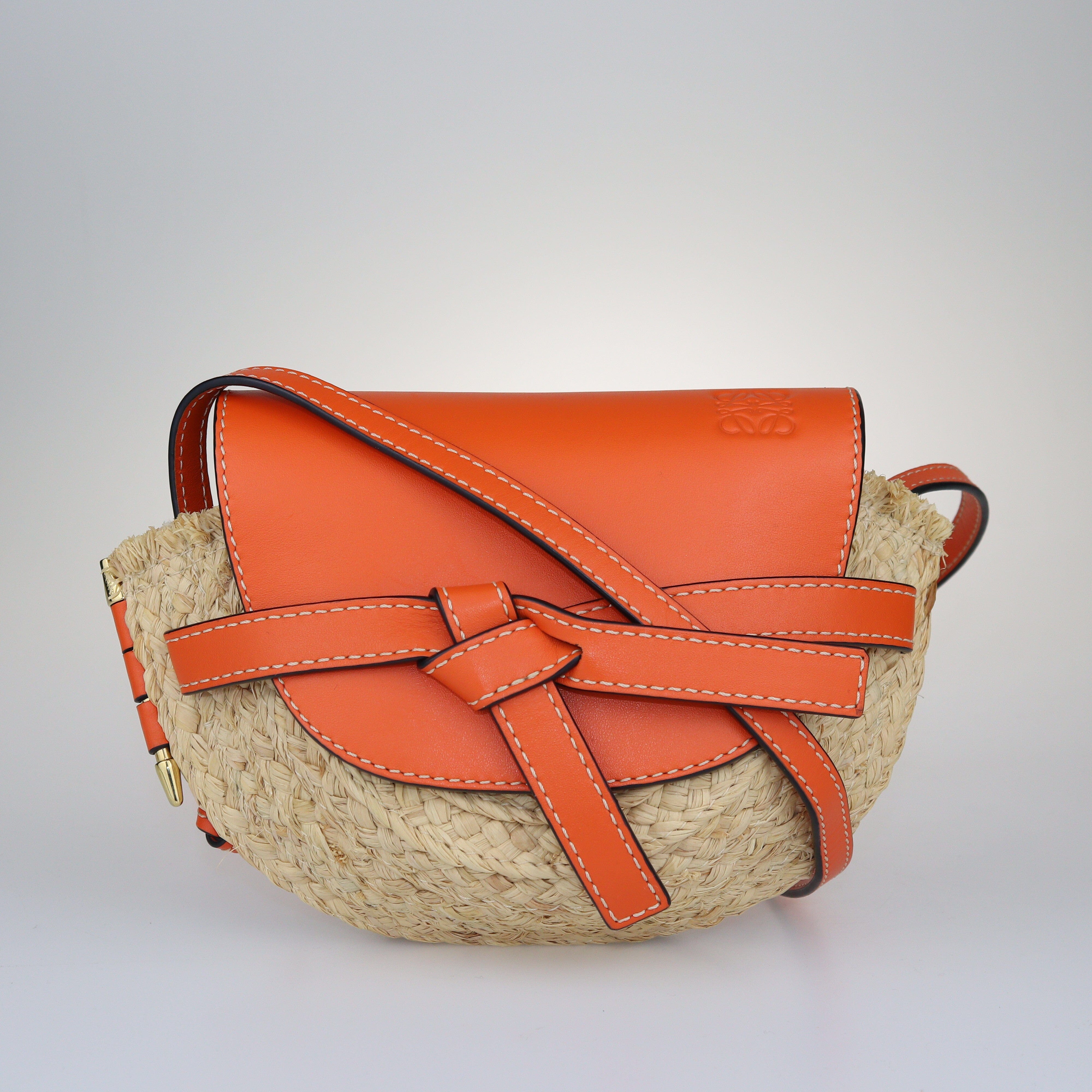 Orange/Beige Mini Gate Bag Bags Loewe 