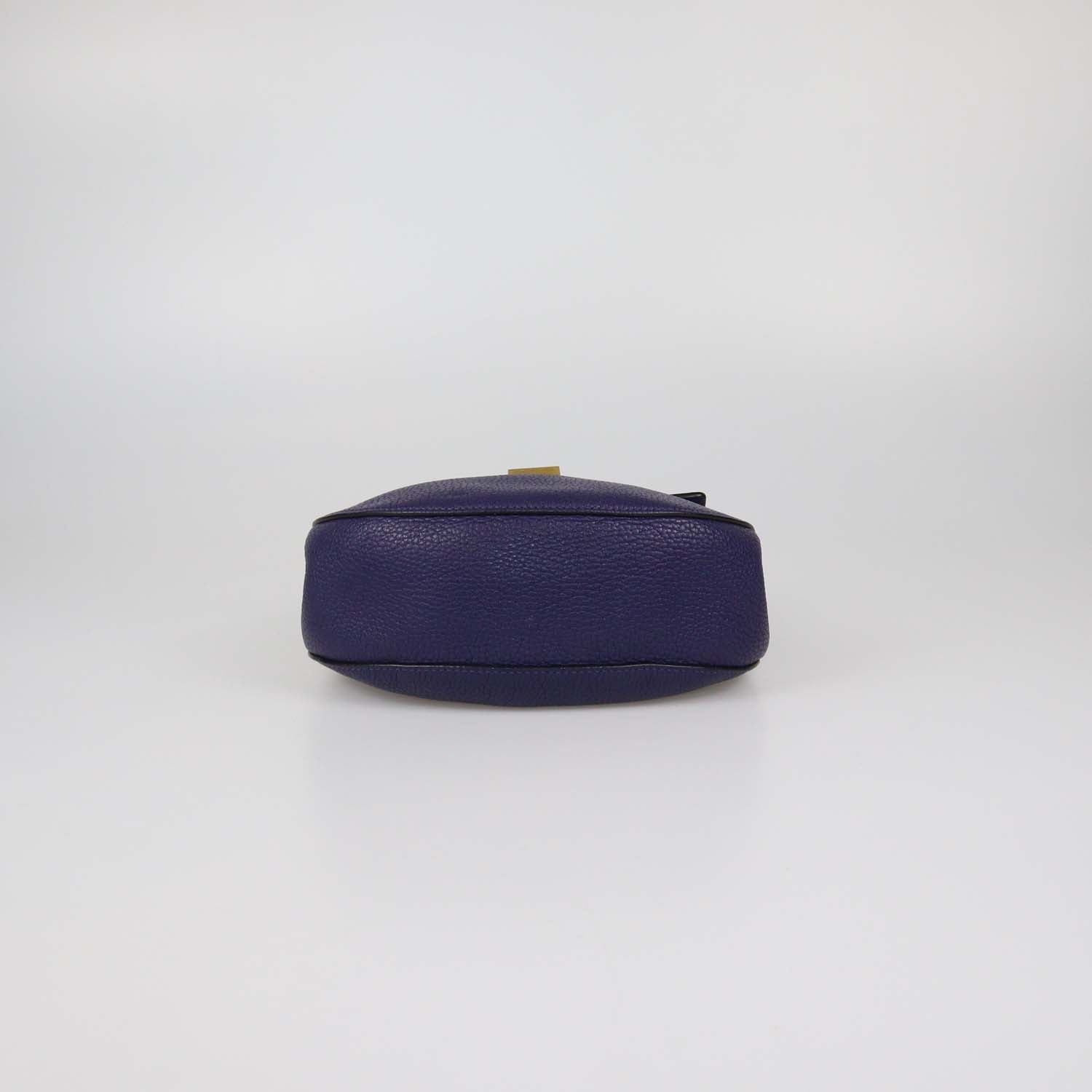 Chloe Purple Leather Medium Drew Shoulder Bag