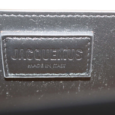 Jacquemus Black Leather Le Bambinou Top Handle Bag
