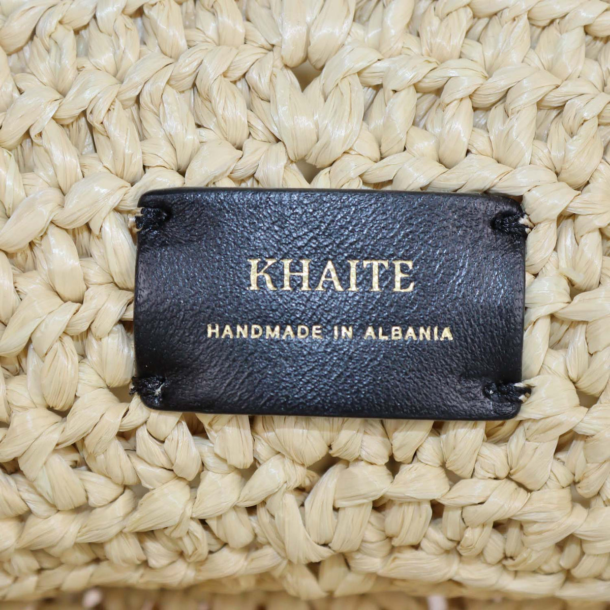 Khaite Natural Raffia Medium Lotus Tote