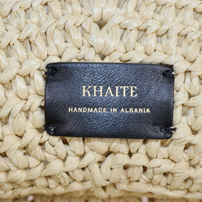 Khaite Natural Raffia Medium Lotus Tote