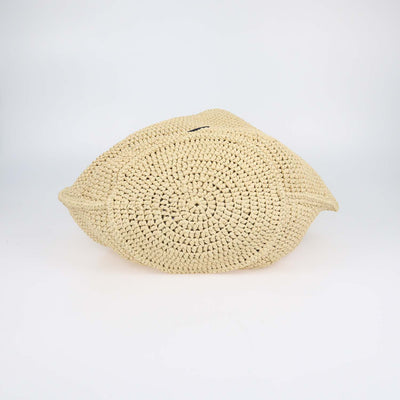 Khaite Natural Raffia Medium Lotus Tote