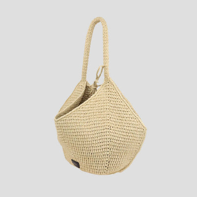 Khaite Natural Raffia Medium Lotus Tote