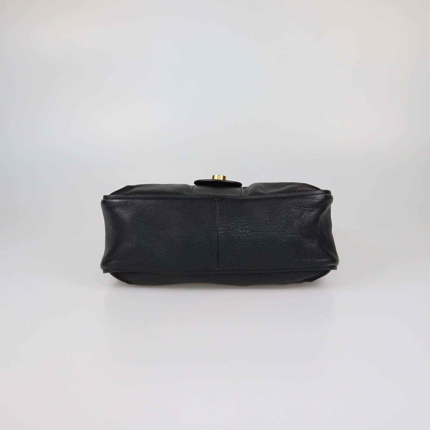 Chloe Black Leather Lexa Shoulder Bag
