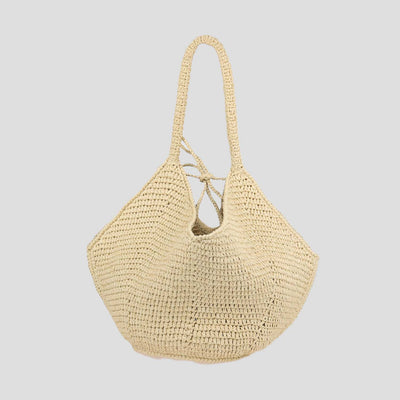 Khaite Natural Raffia Medium Lotus Tote