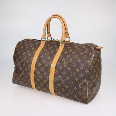 Louis Vuitton Monogram Canvas Keepall 45 Bag