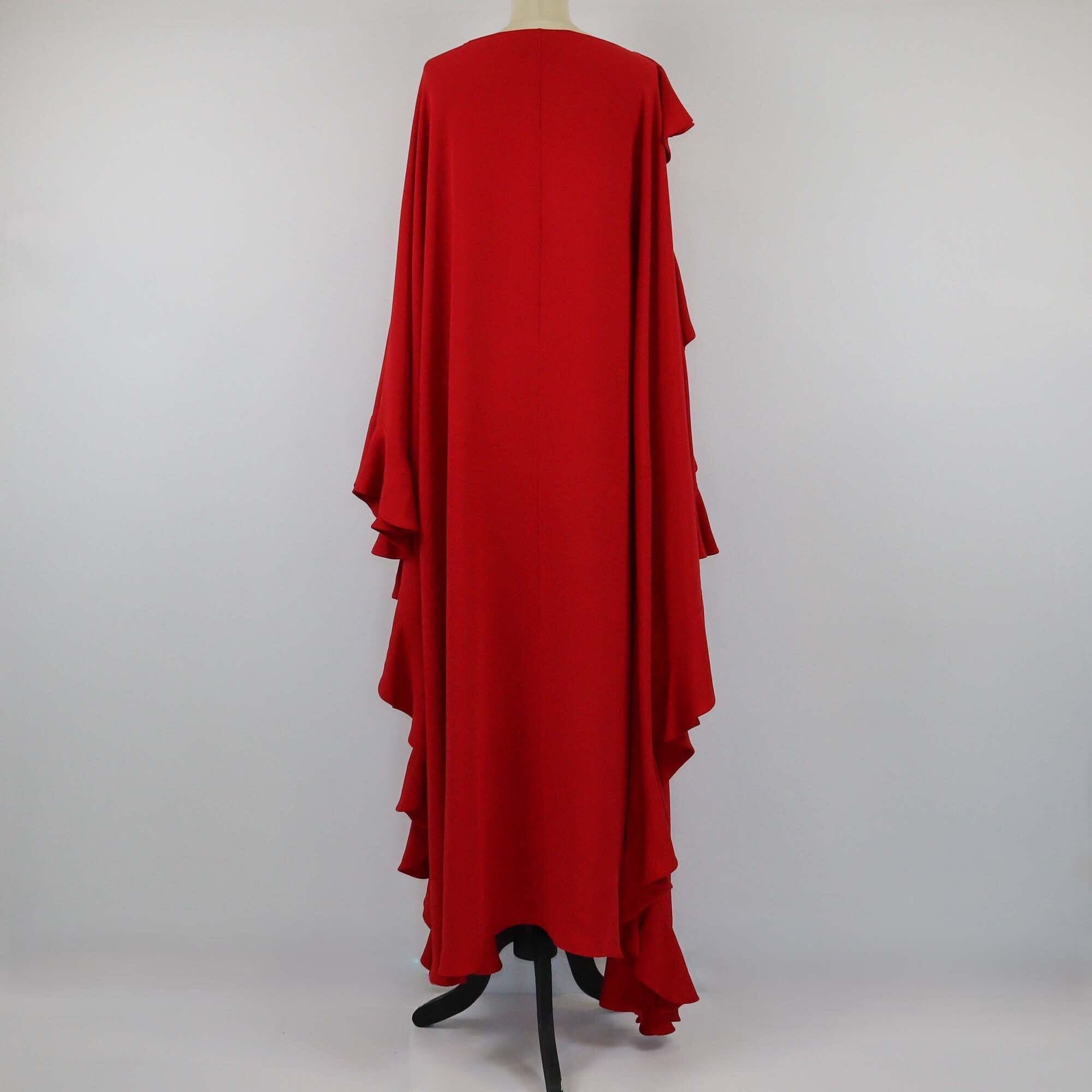 Valentino Red Maxi Kaftan Dress Womens Valentino 